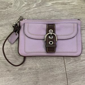 Coach Wristlet purple and gray